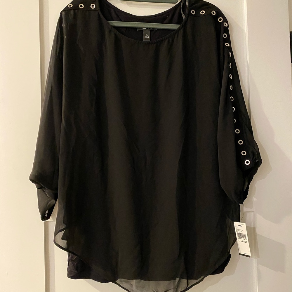 Alyx sheer black top